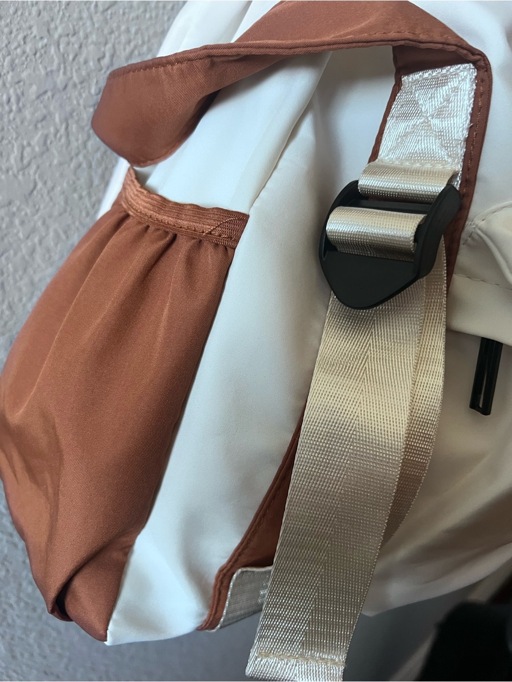 Bougie back to school White and Brown Drawstring Tote Bag - Picture 11 of 16